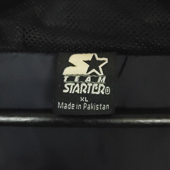 Vintage 90's Michigan Wolverines Starter Team Jacket Men's Sz XL Hooded - Picture 4 of 10